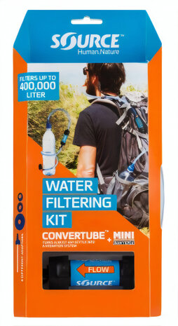 waterfilteringset Convertube 14,5 cm transparant