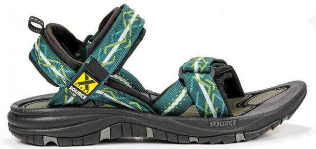 sandalen Gobi heren polyester/EVA/microfiber groen mt 37