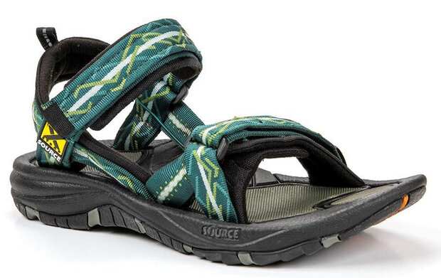 sandalen Gobi heren polyester/EVA/microfiber groen mt 37