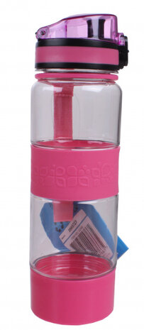 drinkfles 500 ml 22,5 cm roze