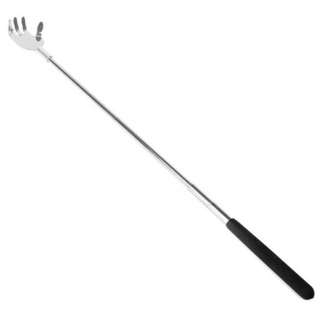 ruggenkrabber Handy 70 cm metaal zwart/zilver