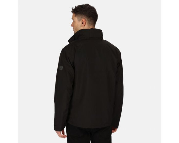 3-in-1 wandeljack Shrigley heren polyester zwart mt XXL