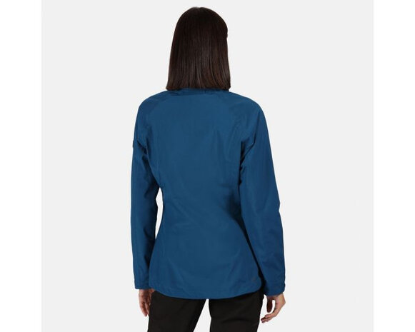 3-in-1 wandeljack Shrigley dames polyester blauw mt XS
