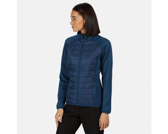 3-in-1 wandeljack Shrigley dames polyester blauw mt M