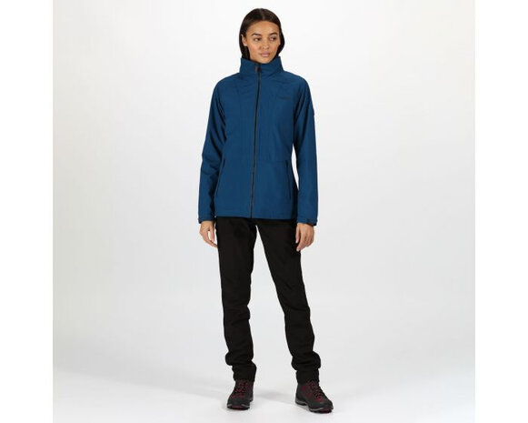 3-in-1 wandeljack Shrigley dames polyester blauw mt XL