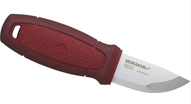 jachtmes 14,6 cm RVS zilver/rood 4-delig