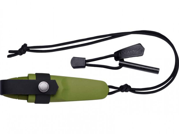 jachtmes 14,6 cm RVS zilver/groen 4-delig