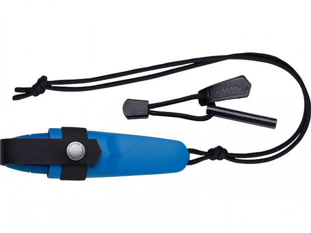 jachtmes 14,6 cm RVS zilver/blauw 4-delig