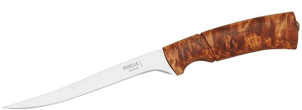 jachtmes 27 cm RVS/hout zilver/bruin 2-delig