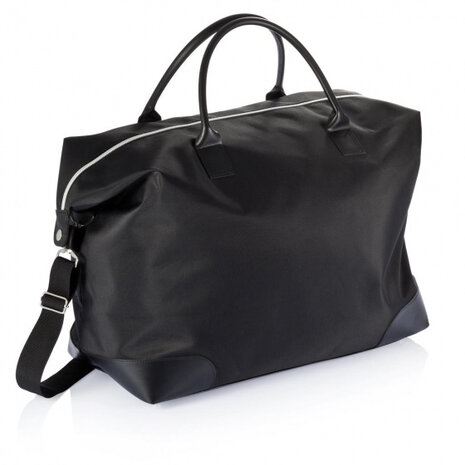 weekendtas 32 liter 46 x 42,5 cm microvezel zwart