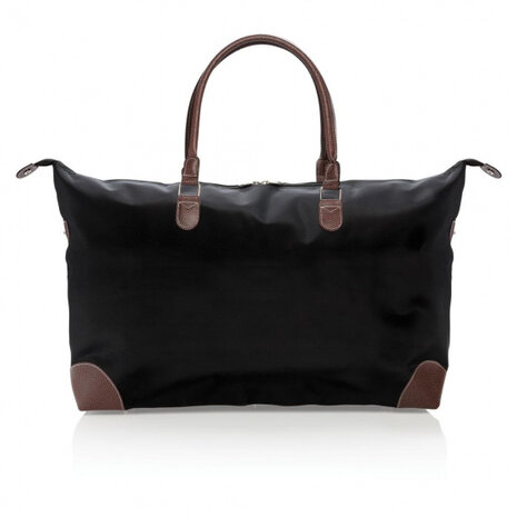 weekendtas 30 liter 67 x 37 cm microvezel zwart