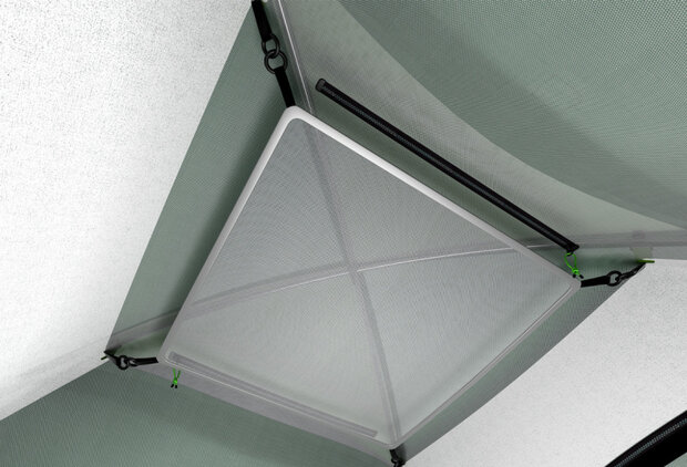 tent Beasy 4-persoons polyester 350 x 250 cm groen