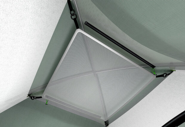 koepeltent Beasy 3-persoons 340 x 190 x 150 cm groen