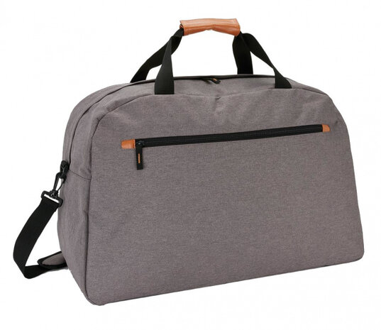 schoudertas Fashion Duo Tone 50 L 58 cm PU grijs