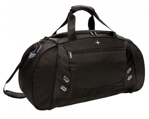 weekend-/sporttas 40L 61 x 30 cm polyester zwart