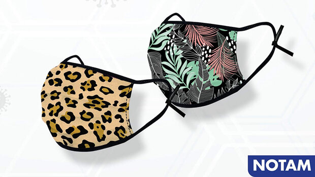 mondkapjes luipaard/jungle polyester 16 stuks