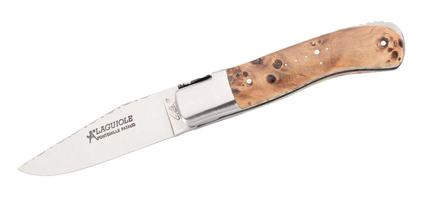 zakmes Gentleman 18,5 cm RVS/hout lichtbruin