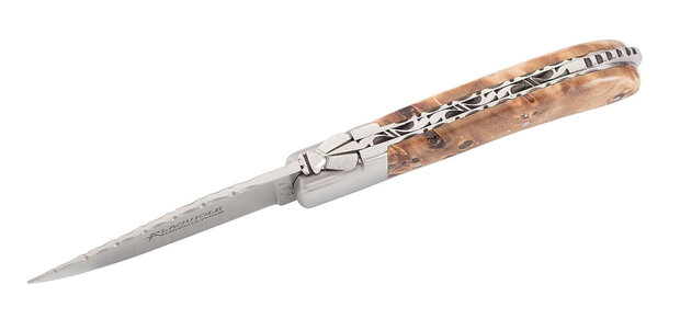 zakmes Gentleman 18,5 cm RVS/hout lichtbruin