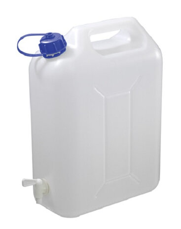waterjerrycan met tap 10 liter 27 x 38 cm wit