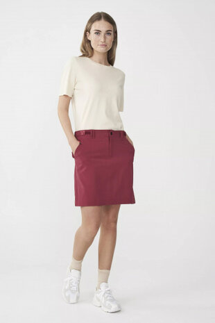 rok Lora dames polyester rood maat 46