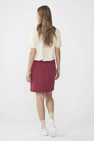rok Lora dames polyester rood maat 46