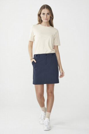 rok Lora dames polyester donkerblauw maat 42