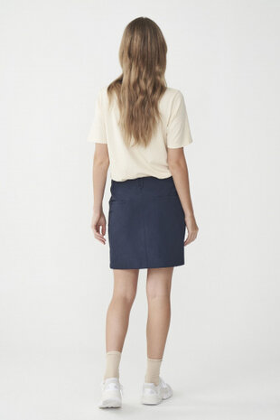 rok Lora dames polyester donkerblauw maat 42