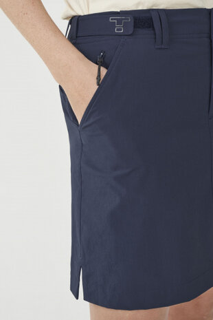 rok Lora dames polyester donkerblauw maat 42