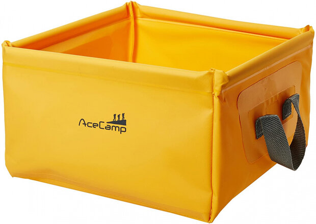 wasbak opvouwbaar 10 liter vinyl oranje