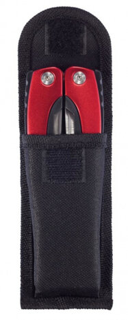 multitool Fix 9 functies RVS/aluminium rood