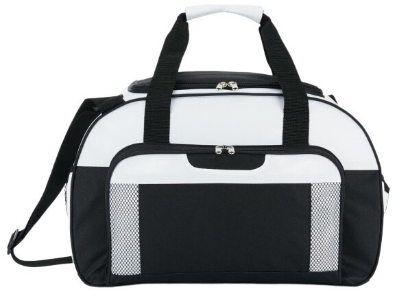 weekendtas Supreme 32 liter polyester zwart/wit