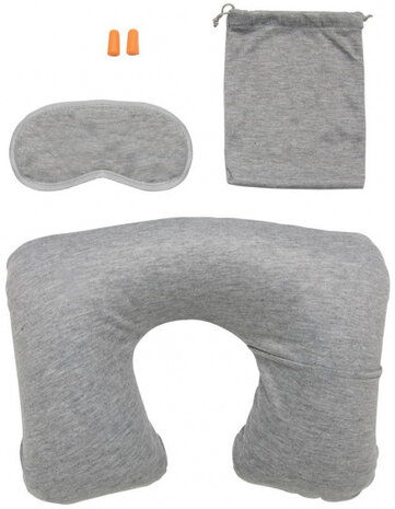 reisset polyester grijs 4-delig
