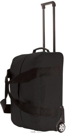 trolley weekend 50 liter polyester zwart