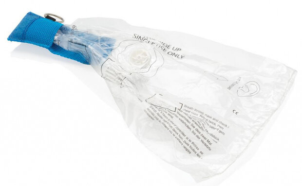 beademingsmasker eerstehulp 5,5 cm PP blauw