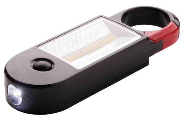 werklamp led batterij 15 x 5 cm ABS zwart