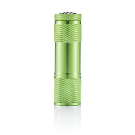 zaklamp Quattro led batterijen 9 cm groen