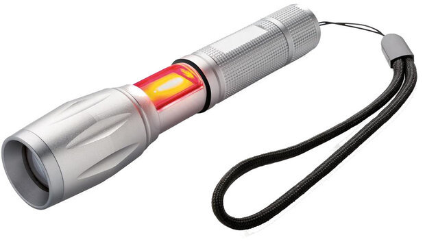 zaklamp Focus led batterij 285 lm 15,4 cm grijs