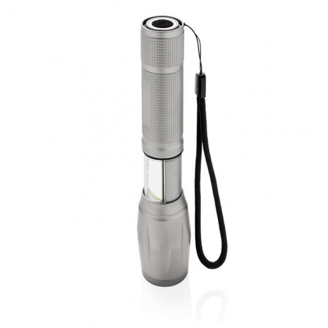 zaklamp Focus led batterij 285 lm 15,4 cm grijs