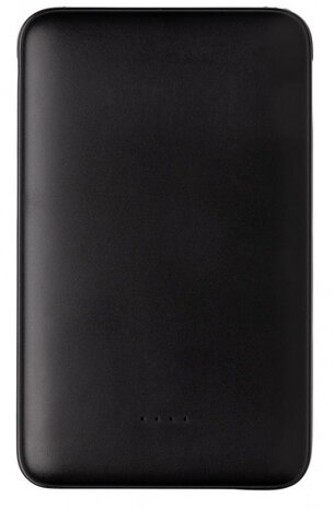 pocket-powerbank 5.000 mAh 10,5 cm ABS zwart