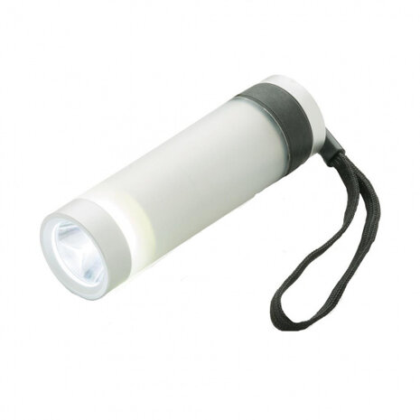 zaklamp Vivid led batterij 10 x 3 cm alu zilver