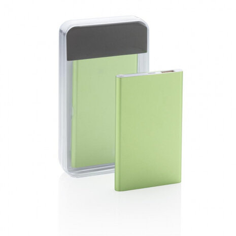 powerbank 11 x 6,8 cm 4000 mAh lime