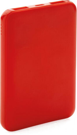 powerbank 5000 mAh 2 USB-poorten rood