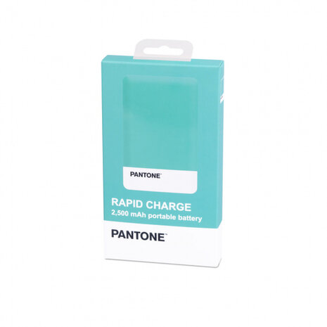 powerbank Pantone 2500 mAh 9,5 x 6,2 cm ABS turquoise