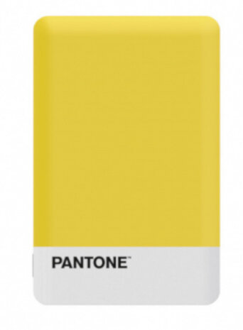 powerbank Pantone 2500 mAh 9,5 x 6,2 cm ABS geel