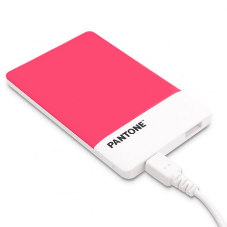 powerbank Pantone 2500 mAh 9,5 x 6,2 cm ABS roze