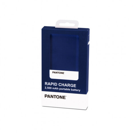 powerbank Pantone 2500 mAh 9,5 x 6,2 cm ABS marineblauw