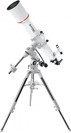 telescoop Messier AR-102/1000 RVS/aluminium wit 12-delig