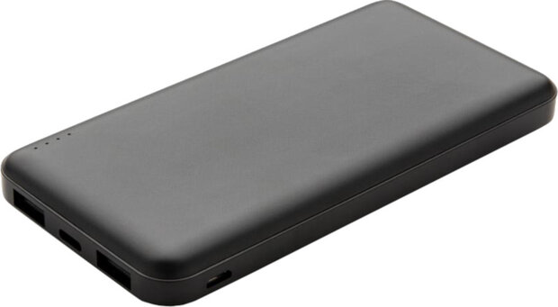 powerbank 10000 mAh 13,6 x 6,8 cm ABS zwart