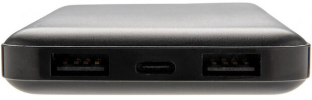 powerbank 10000 mAh 13,6 x 6,8 cm ABS zwart