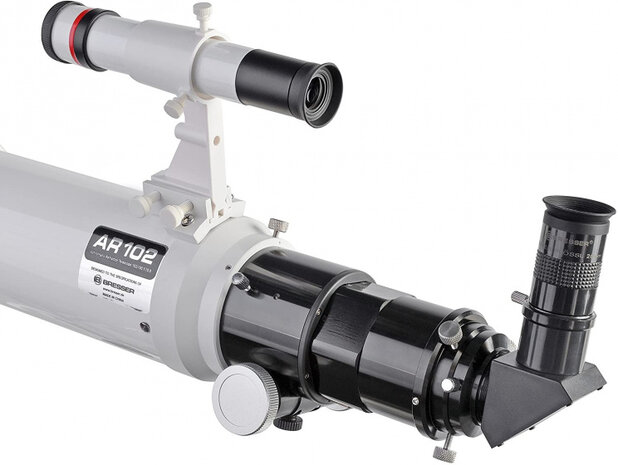 telescoop Messier AR-102/100 Extos2 GoTo aluminium wit